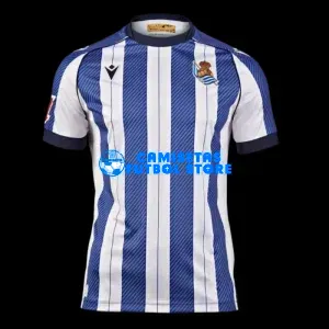 Camiseta Real Sociedad 1ª Equipación 2025/2026 Azul/Blanco con Parche La Liga