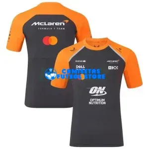 Camiseta McLaren F1 2025 Negro/Naranja