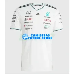 Camiseta Mercedes AMG Petronas F1 2025 Blanco/Verde