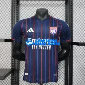 Camiseta Olympique De Lyon 2ª Equipación 2025/2026 Azul Marino (EDICIÓN JUGADOR)