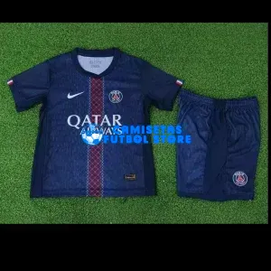 Camiseta PSG 1ª Equipación 2025/2026 Azul Niño Kit (EDICIÓN JUGADOR)