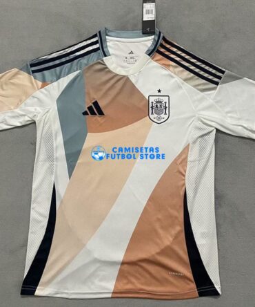 Camiseta España 2ª Equipación la EURO Femenina 2025 Blanco/Beige