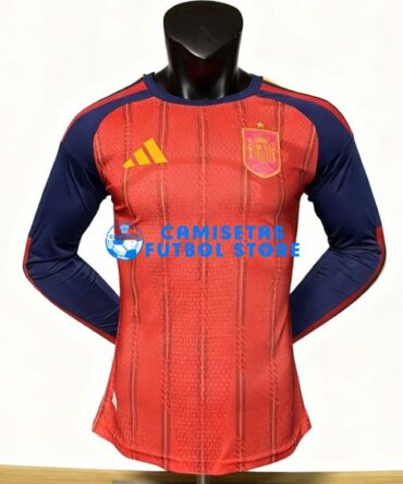 Camiseta España 1ª Equipación 2026/2027 Manga Larga (EDICIÓN JUGADOR)